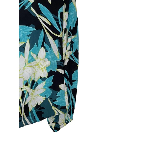 Joseph Ribkoff Women Blouse Style 212239 Floral Tie-Front V-Neck Long Sleeves 4 - Picture 6 of 10